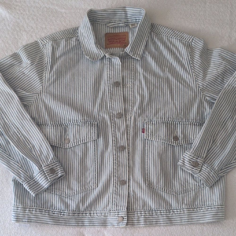 Levi's Striped Trucker Jacket